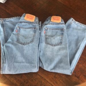 🚫🚫SOLD🚫🚫 2 pair boys Levi’s